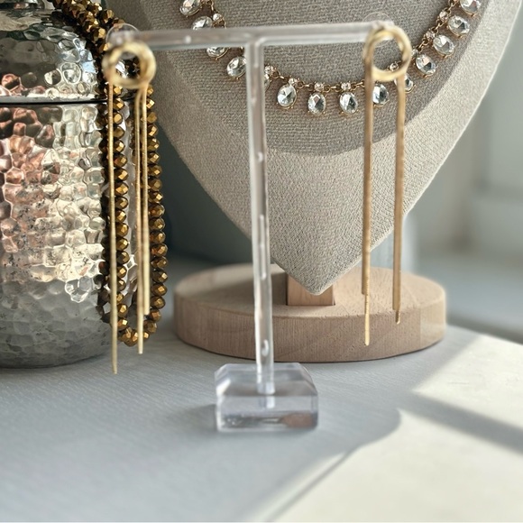 🌟BUY 1 GET 1 FREE🌟 BRAND NEW Minimalist Metal Long Tassel Earrings - Picture 3 of 7